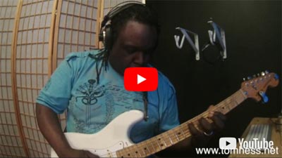Byron Marks Playing Guitar After Taking Guitar Lessons Online