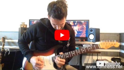 Online Guitar Student Of Tom Hess Jure Golobic Playing Guitar