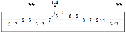 Improve Guitar Phrasing Example Variation One