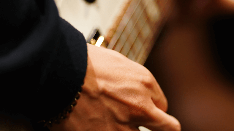 Blues guitar double stops