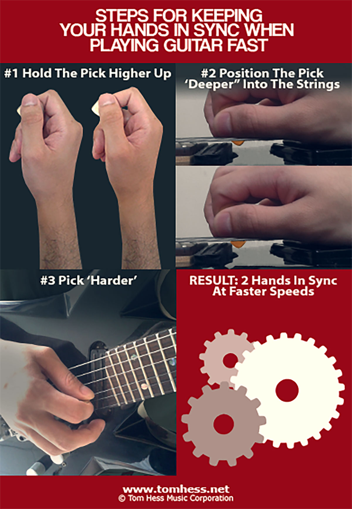 How To Play Guitar Fast & Clean By Synchronizing Both Hands