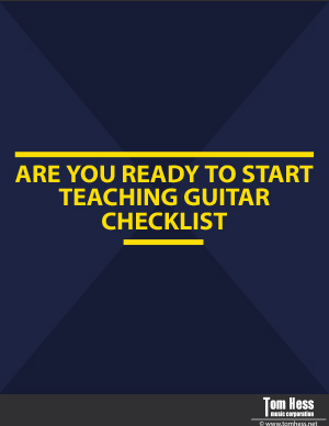 Guitar technique practice checklist