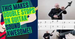 How To Play Guitar Double Stops With Vibrato