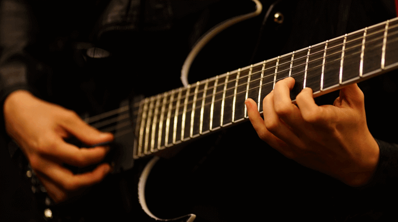 Sweep picking guitar