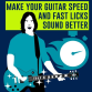 Play fast and melodic guitar solo licks