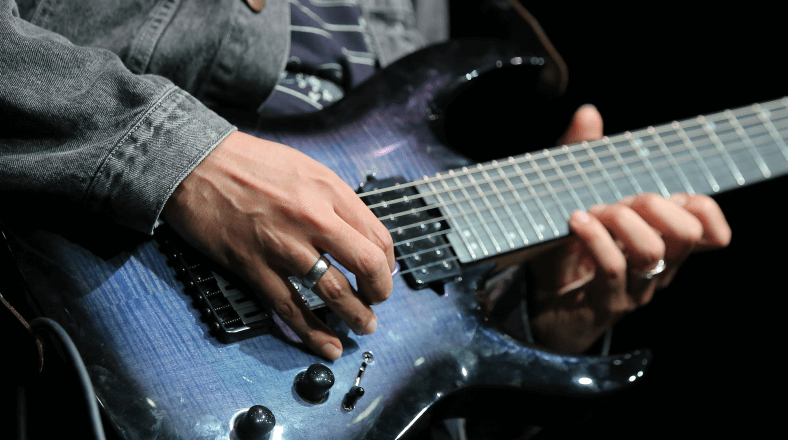 Lead guitar playing