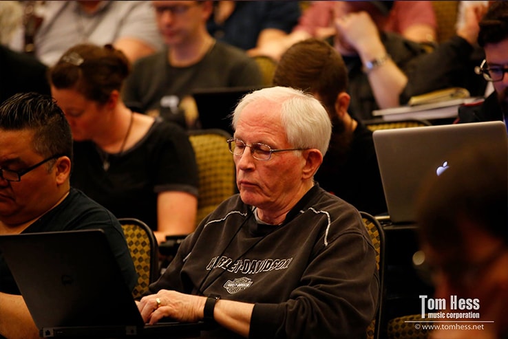 Musician at the live guitar event