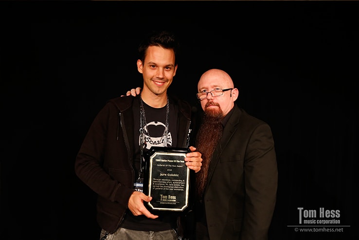 Tom Hess with a professional guitarist Jure Gobolic