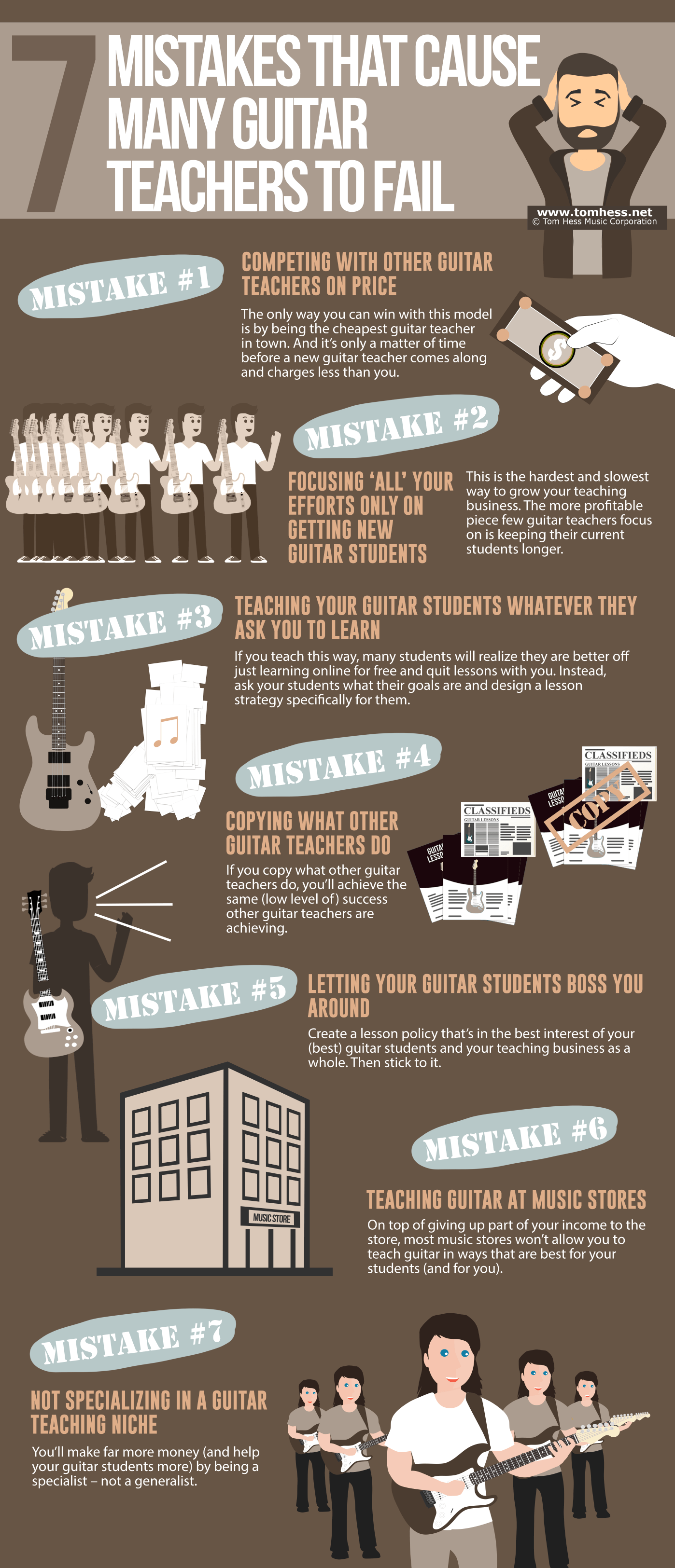 Make a living teaching guitar