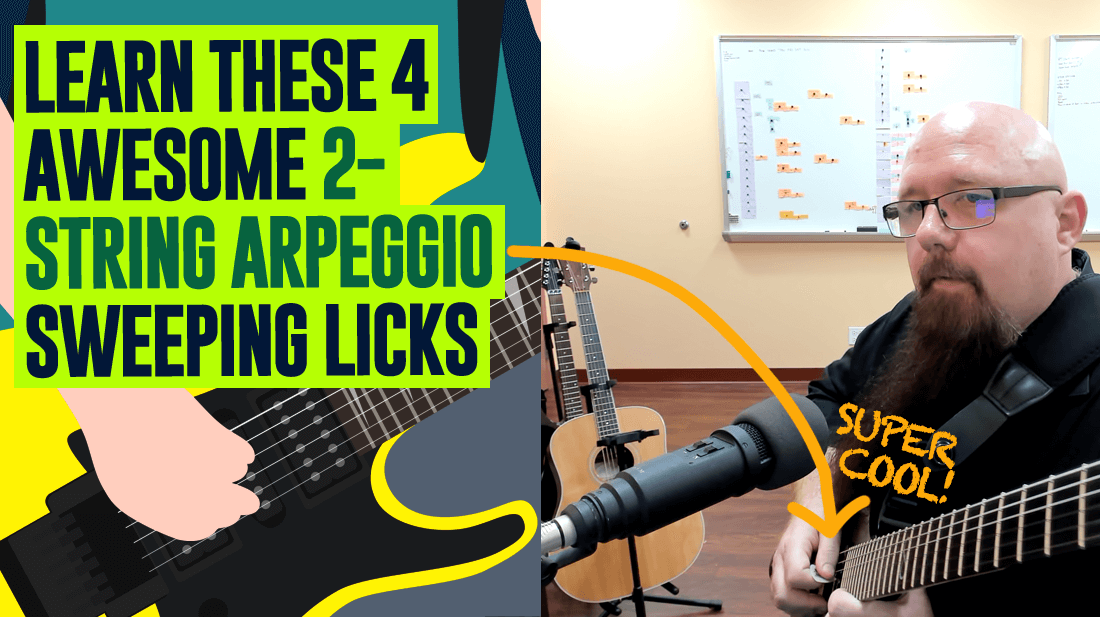 2-String Sweep Picking Arpeggios