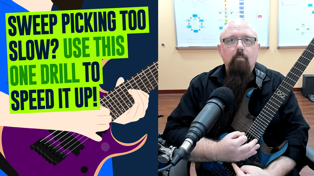 Guitar Speed Bursts With Sweep Picking