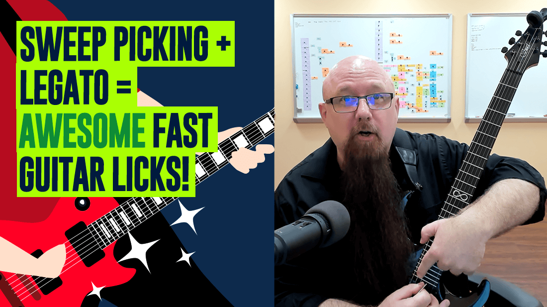 Sweep picking + legato licks