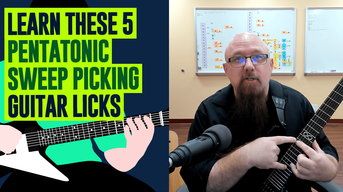 Pentatonic sweep picking