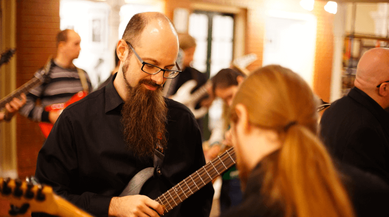 Successful guitar teaching business