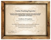 The Official Guitar Teaching Mastery Certificate