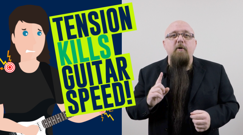 Fast guitar playing without tension