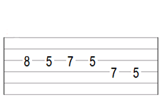 Example of a blues lick